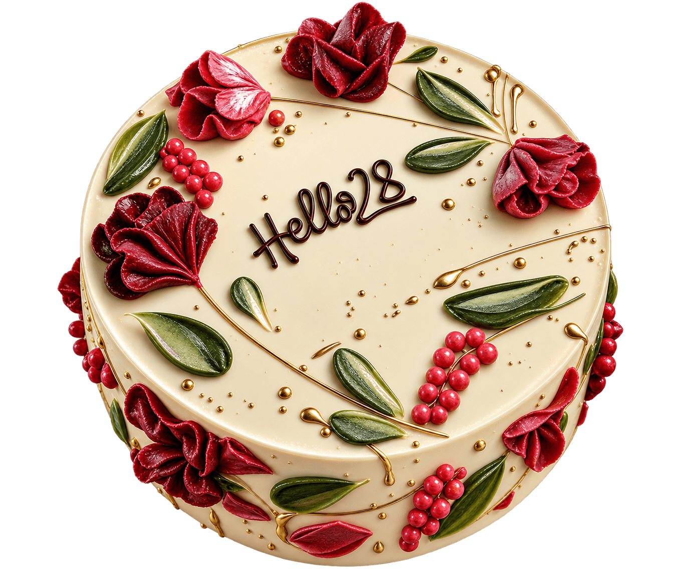 Sweet Cravings strawberry dream cake floating